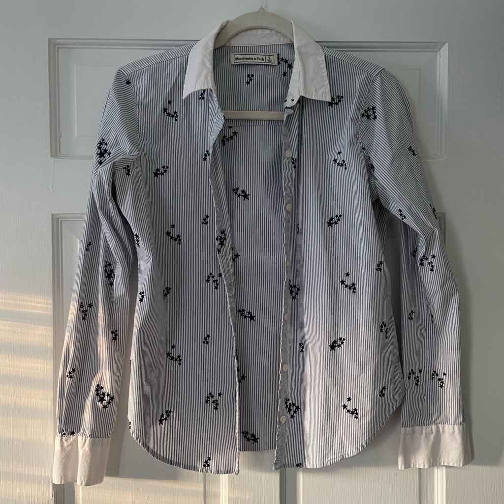 A&F Embroidered Button Down